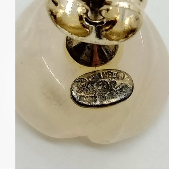 Authentic Chanel Pierced Earrings Vintage Rare - Picture 5 of 5